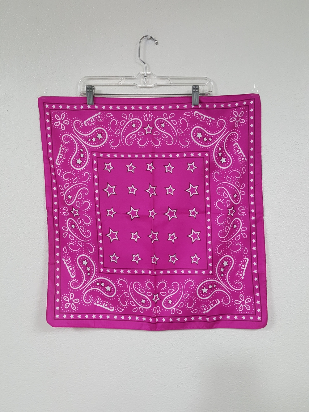 Barbie Pink Bandana Handkerchief Pocket Square 24 X 24